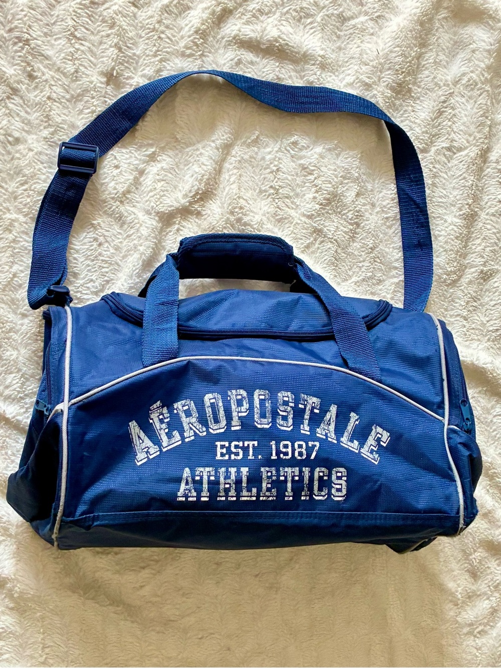 Aéropostale Athletics "Est. 1987" Blue Duffel Bag